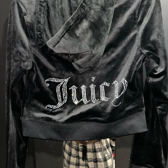 Juicy Couture Black Velvet Women's sweater - Picture 2 of 6